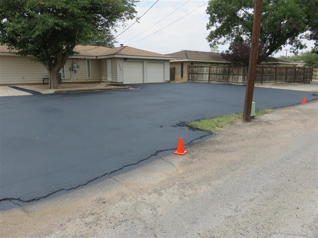 Deep black finish after sealcoat